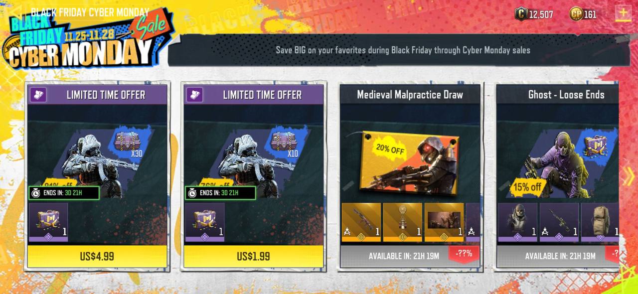 بلک فرایدی کالاف دیوتی black friday call of duty