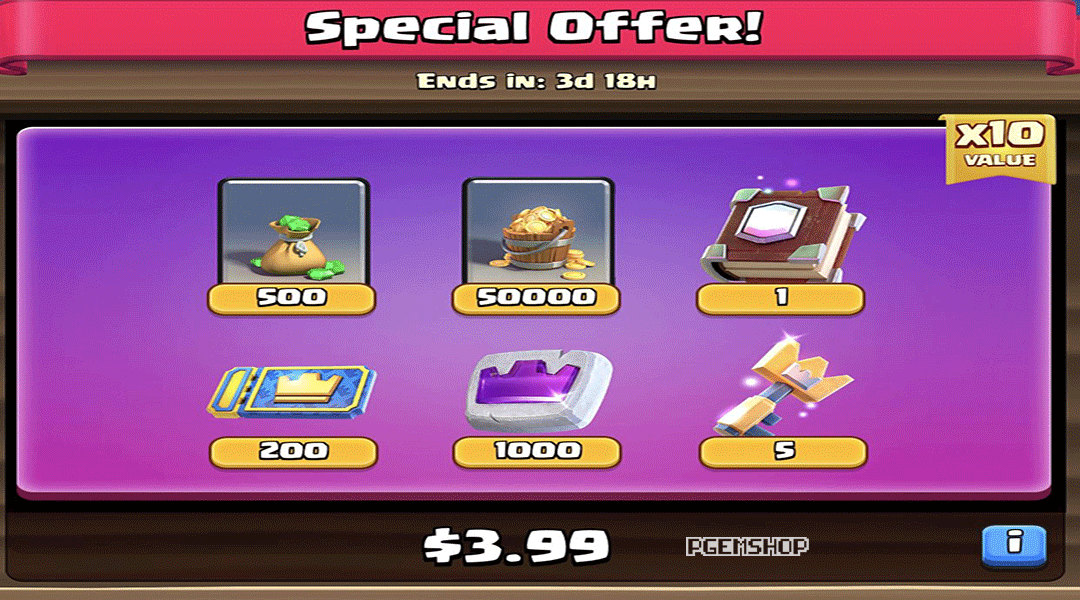 خرید آفر کلش رویال clash royale