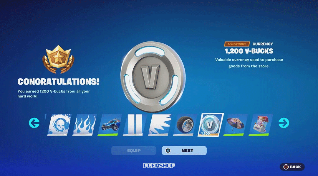 ویباکس V Bucks فورتنایت
