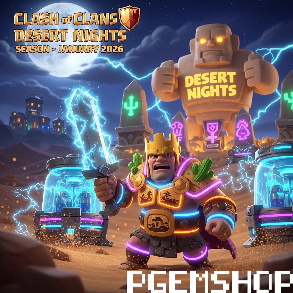 همه چیز درباره سیزن Desert Nights کلش آف کلنز ژانویه 2026