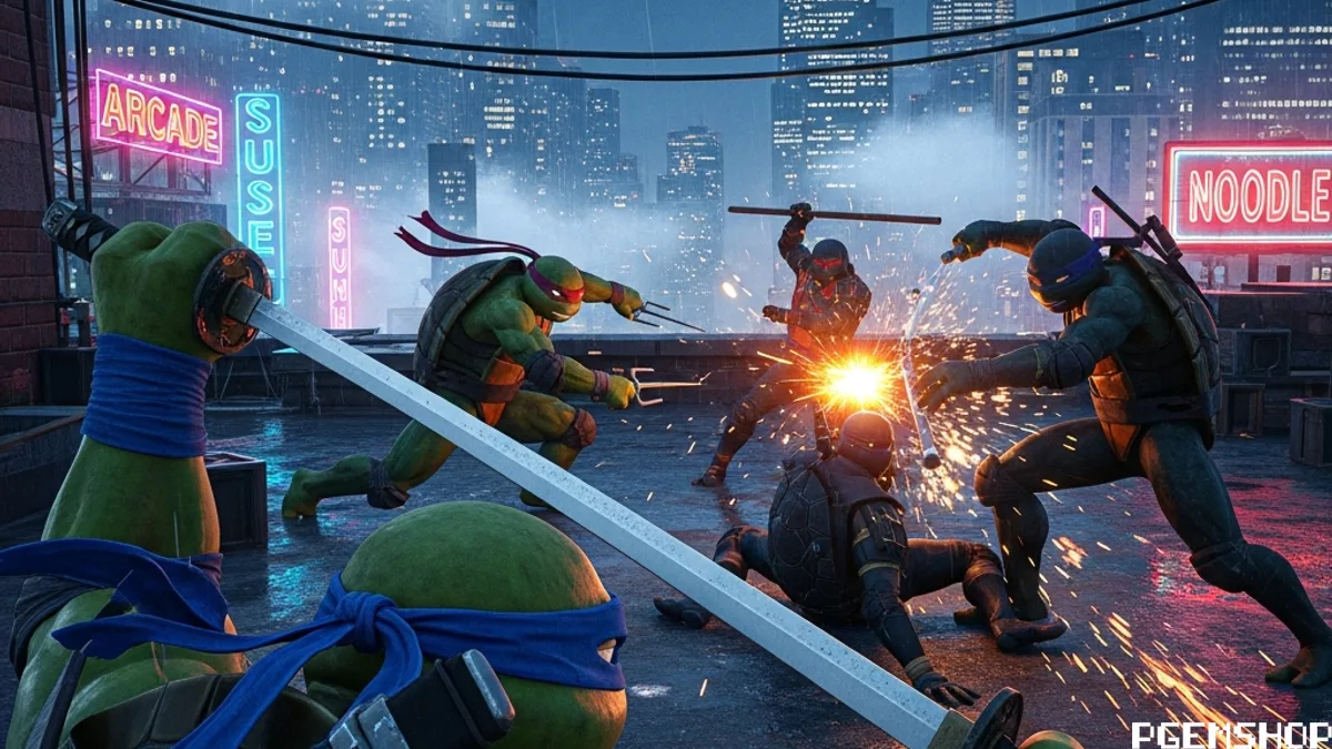 لاکپشتهای نینجا VR: از پیتزا خوردن تا آشوب در شهر با دوستان! (پیشنمایش TMNT: Empire City)