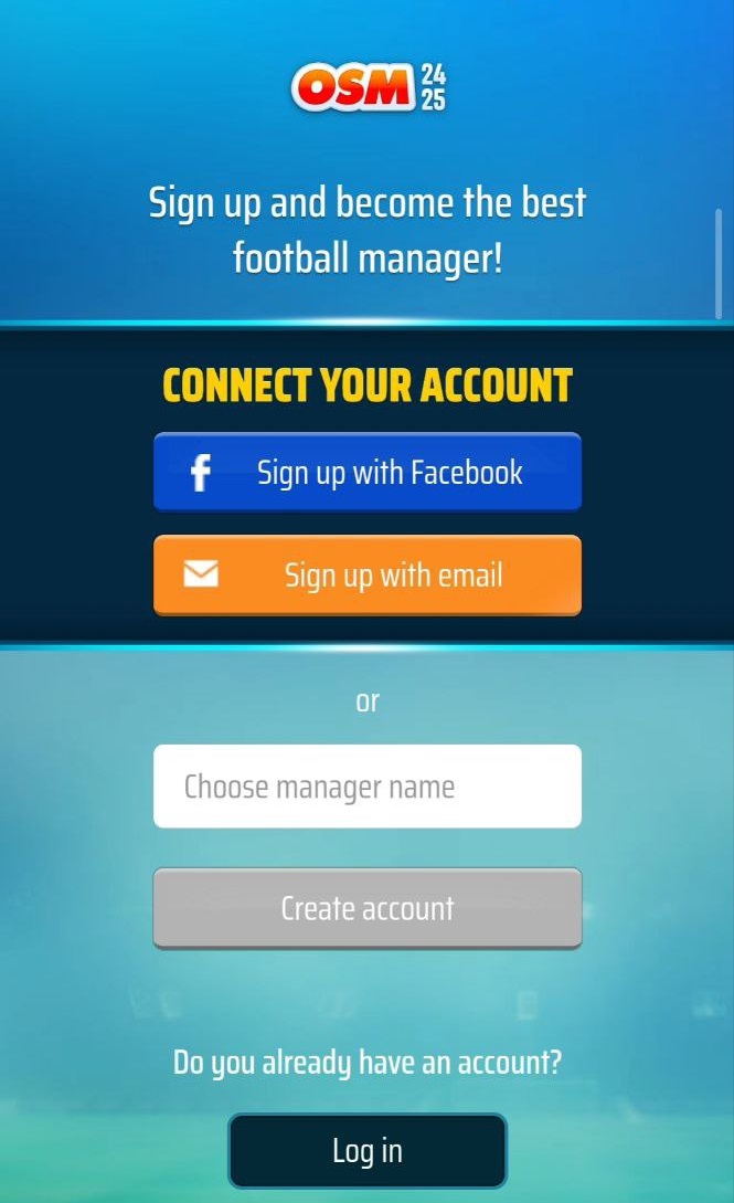انتخاب گزینه ساخت اکانت با ایمیل در سایت OSM
