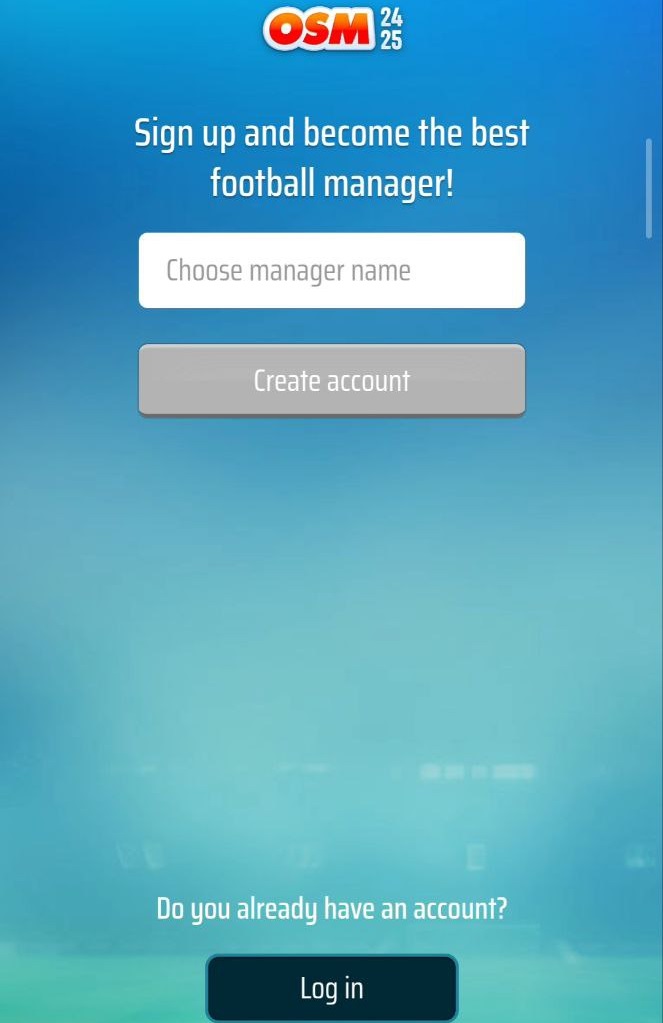 وارد کردن نام مربی برای اکانت جدید در بازی OSM