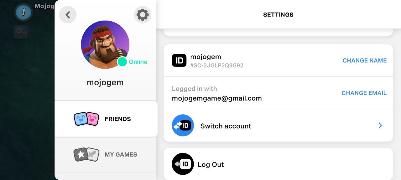 مرحله چهارم دریافت کد در بوم بیچ: انتخاب گزینه Switch Account