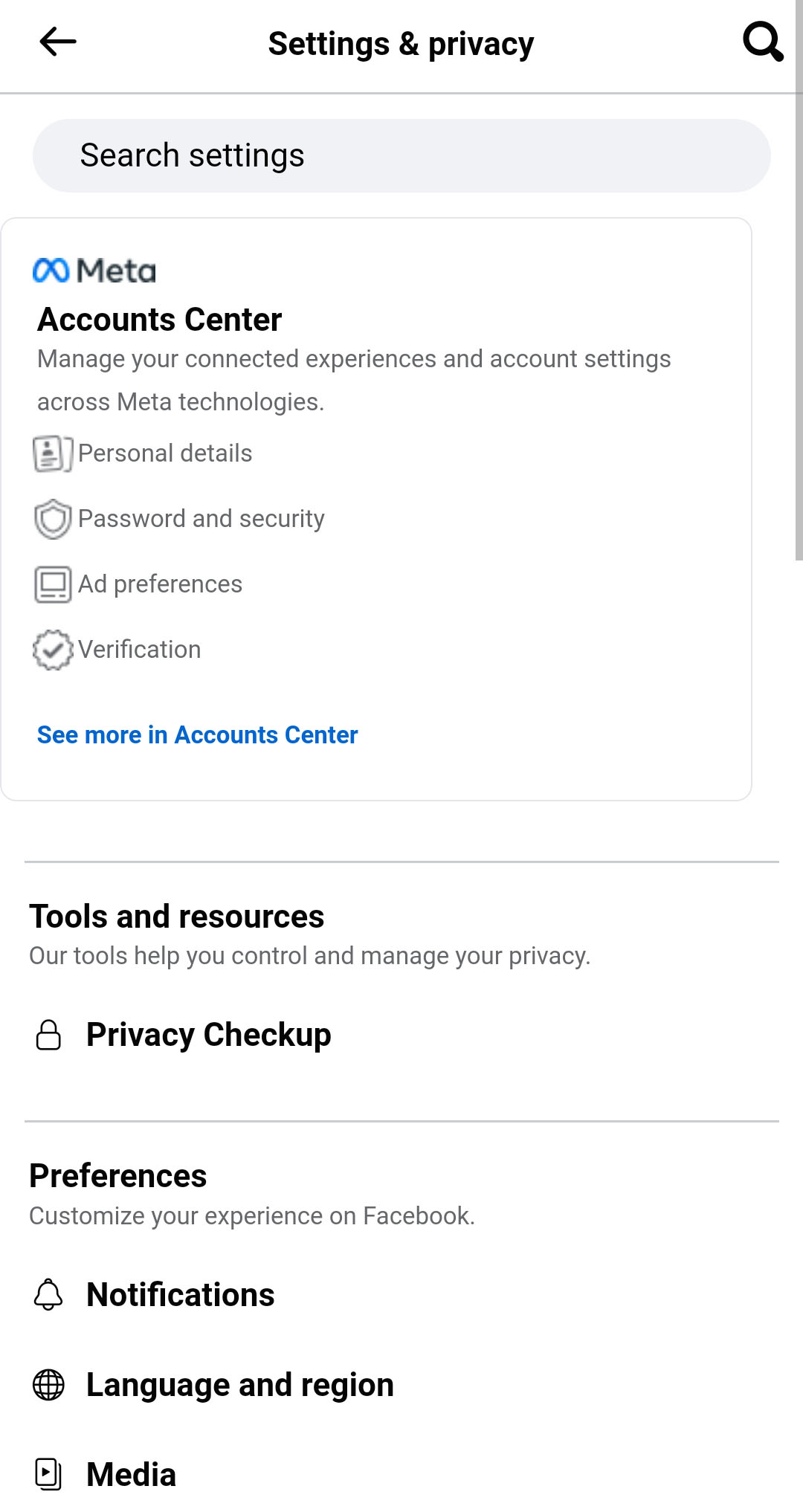 مرحله سوم - انتخاب گزینه پسورد و امنیت یا Password and security